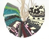 GIFT HANG TAGS - All Dressed Up Collection Scallop Die Cut Large Tags (24)
