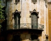 8x10 Spain Photography Matte Spanish Fairytale European Architecture Weathered Balcony Baroque Regency Old World Glamour