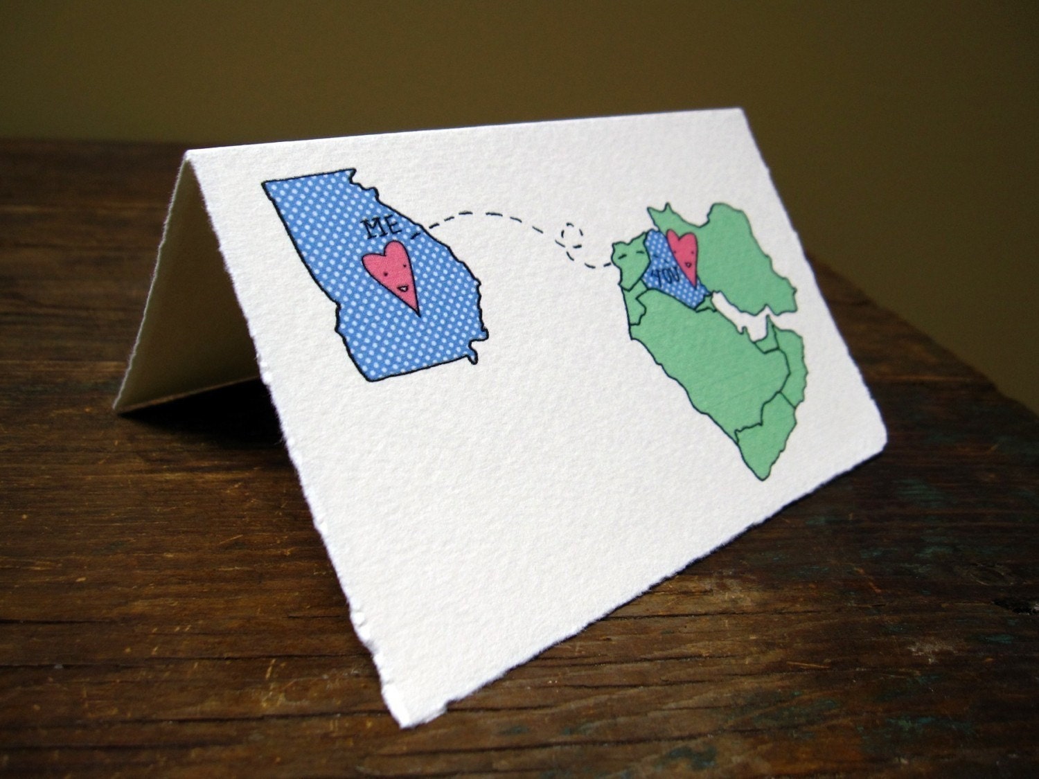 Custom State to Middle East Card