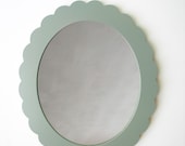 large scallop mirror or frame in your color of choice