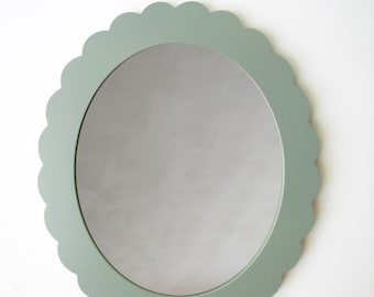 large scallop mirror or frame in your color of choice