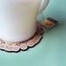 doily coasters for tea lover or coffee lover
