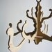 fancy chandelier in natural birch