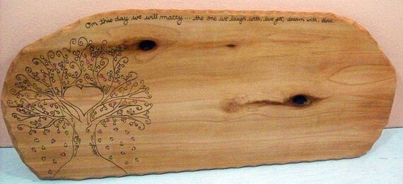 Wood Wedding Guest Book Alternative Large Wedding Heart Tree