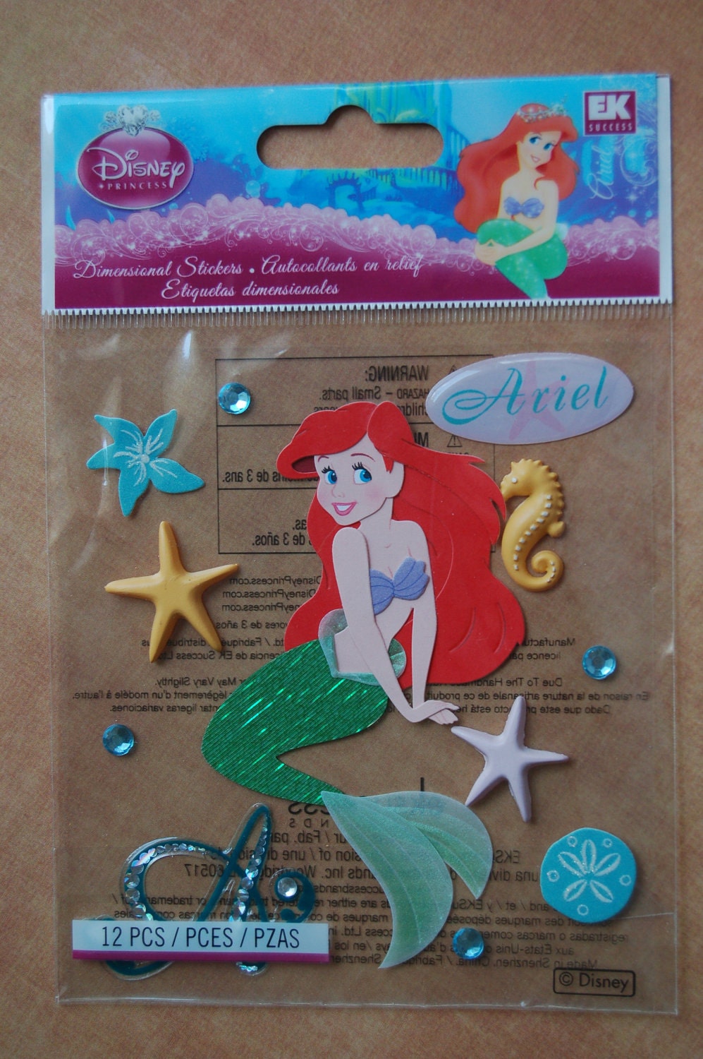 DISNEY / Jolee's Boutique / ARIEL Stickers / Little Mermaid