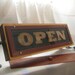 Custom Handmade Wood and Neon OPEN/CLOSED Sign