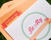 Bridesmaid Folded Greeting Card