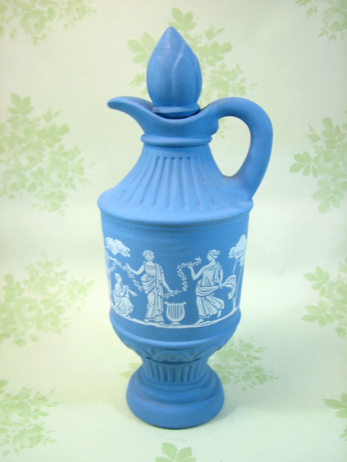 Vintage Avon Jasper Bottle - Avonshire Blue