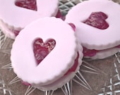 Strawberry Jam Linzer Tart Soap - Valentine's Day gift set