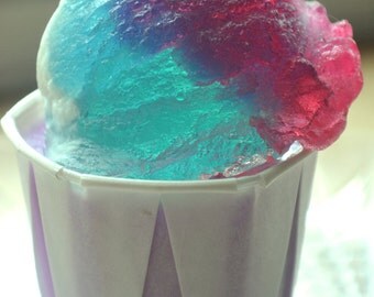 Summer Soap - July 4th Red White and Blue Patriotic Rainbow Italian Ice Soap