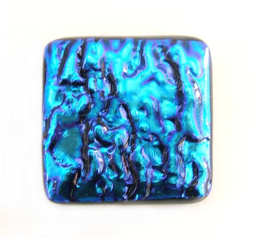 Turquoise Aqua Glass Knobs for Kitchen Bath Furniture