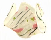 Glass Vase, Candle Holder, Candy Dish in White Art Glass