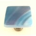 Aqua Turquoise Blue Raspberry Swirls Glass Knob Hardware