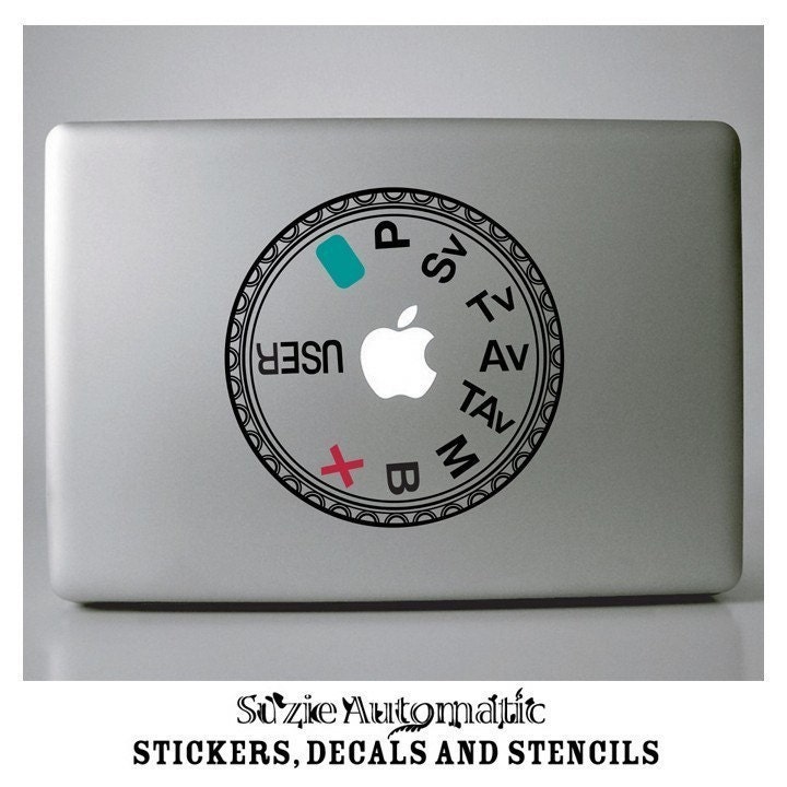 Pentax K10/20 D Mode Dial Vinyl Decal