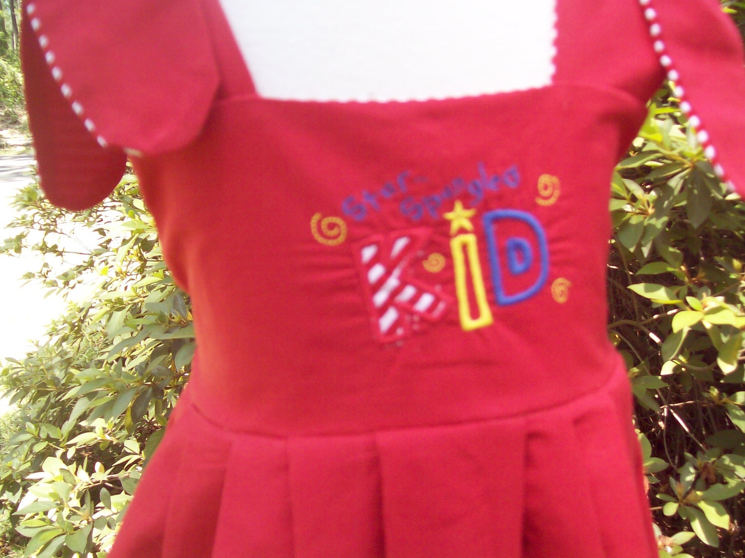 Little Girls  Handmade Dress Star-Spangled Kid