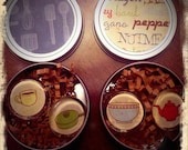 Retro Kitchen, Spices, and Herbs Magnet Tins