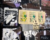 Brooklyn Graffiti Wall, 8x10 Matted Photograph