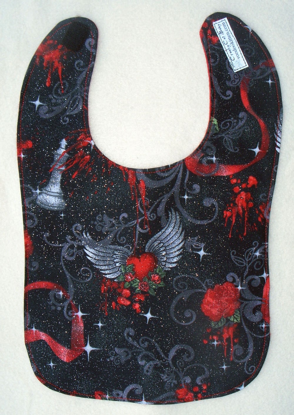 Boutique Baby Bib  - Twilight Inspired -Gothic - Large