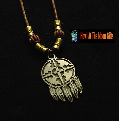 Handcrafted Pewter Dream Catcher Pendant Necklaces