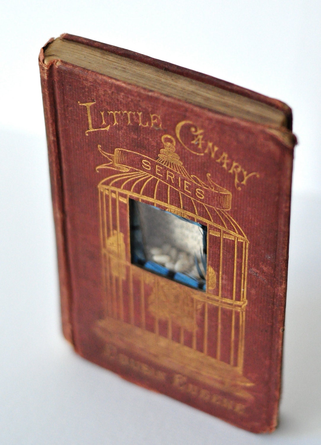 little canary - book sculpture