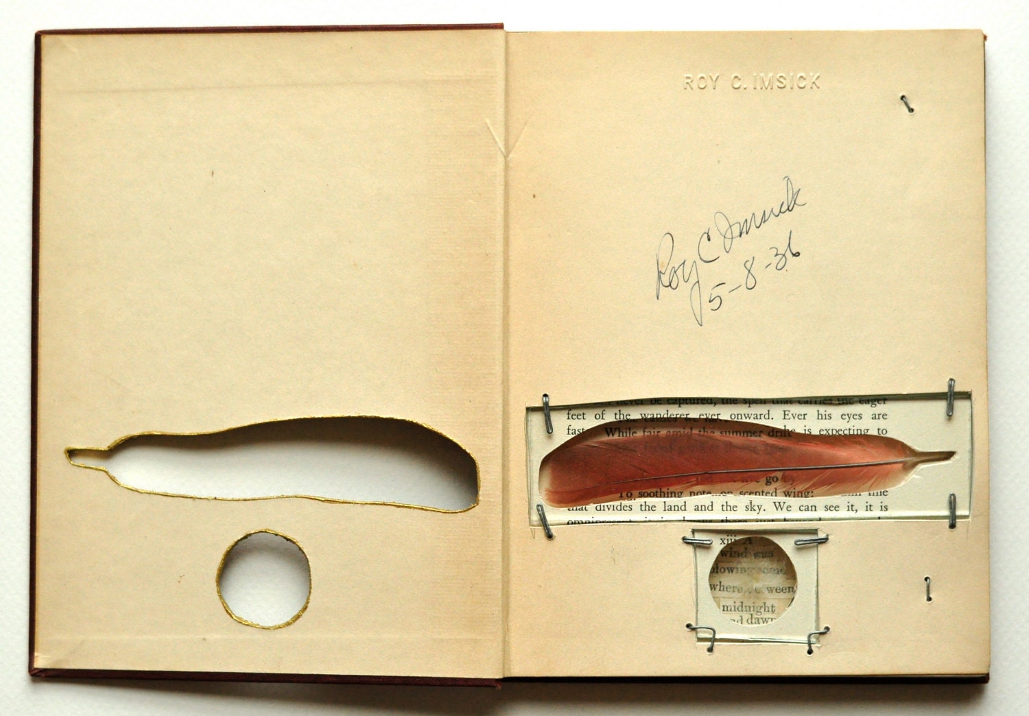 vagabond songs - book sculpture
