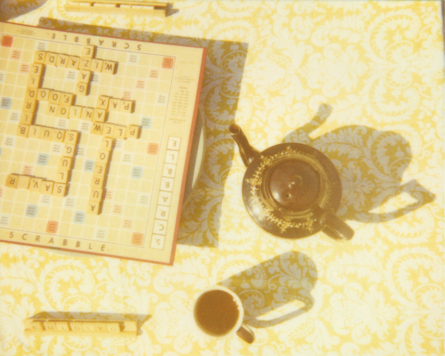 scrabble with tea - 8 x 6 polaroid print