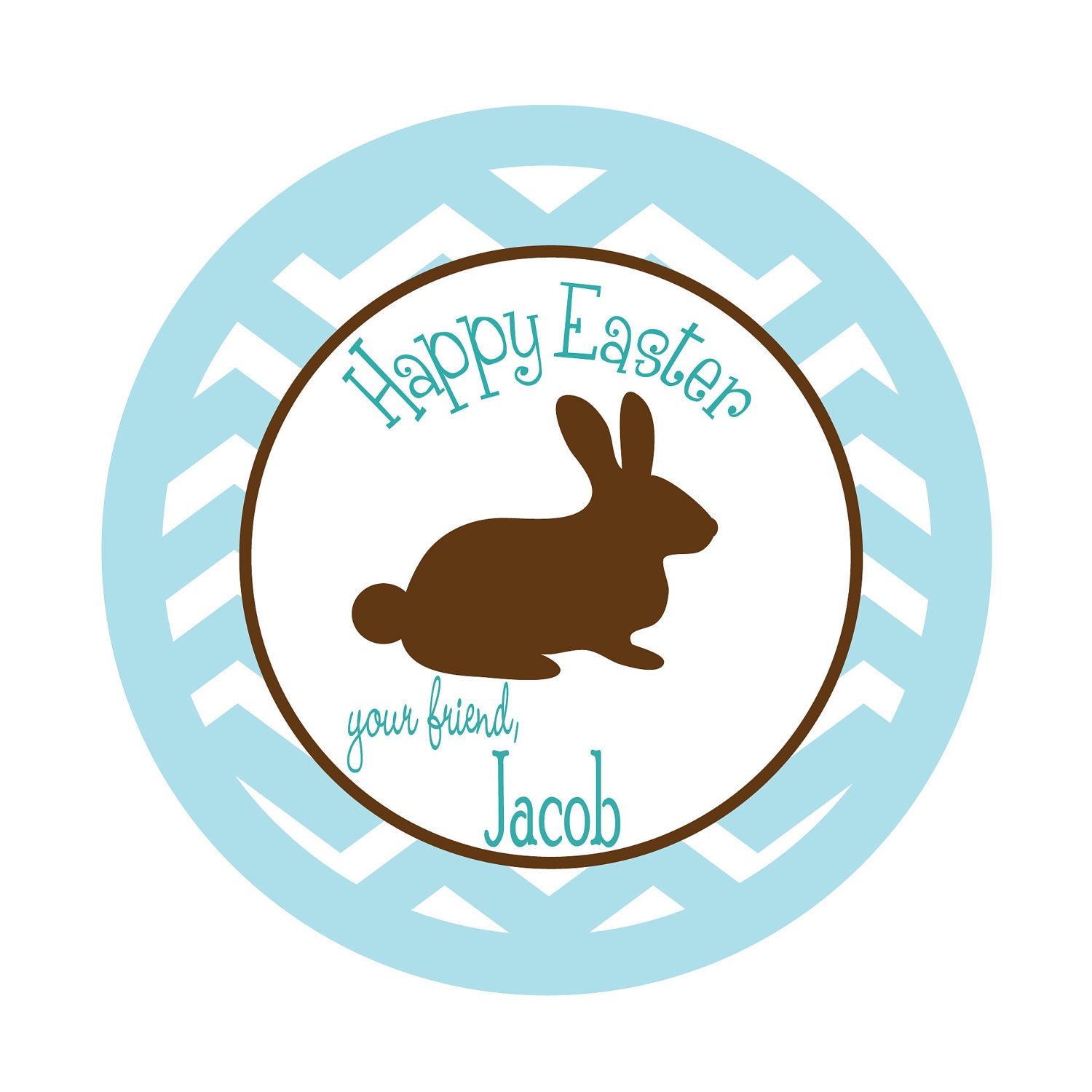 Personalized Stickers,Chevron stickers,Easter,Kids, Baby, Party, Favor stickers,Personalized Sticker Labels Set of 24 Il_170x135