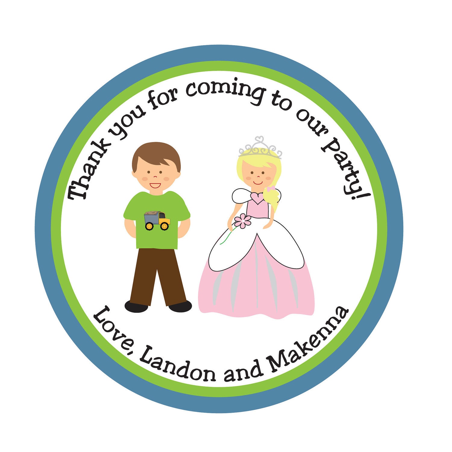 Personalized Stickers,Girl, Boy, Balloon,Treat bag,Party, Favor stickers,Labels, Tags, Custom, Personalized Stickers Set of 24 Il_170x135