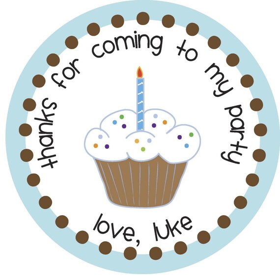 Personalized Cupcake Sticker Il_570xn
