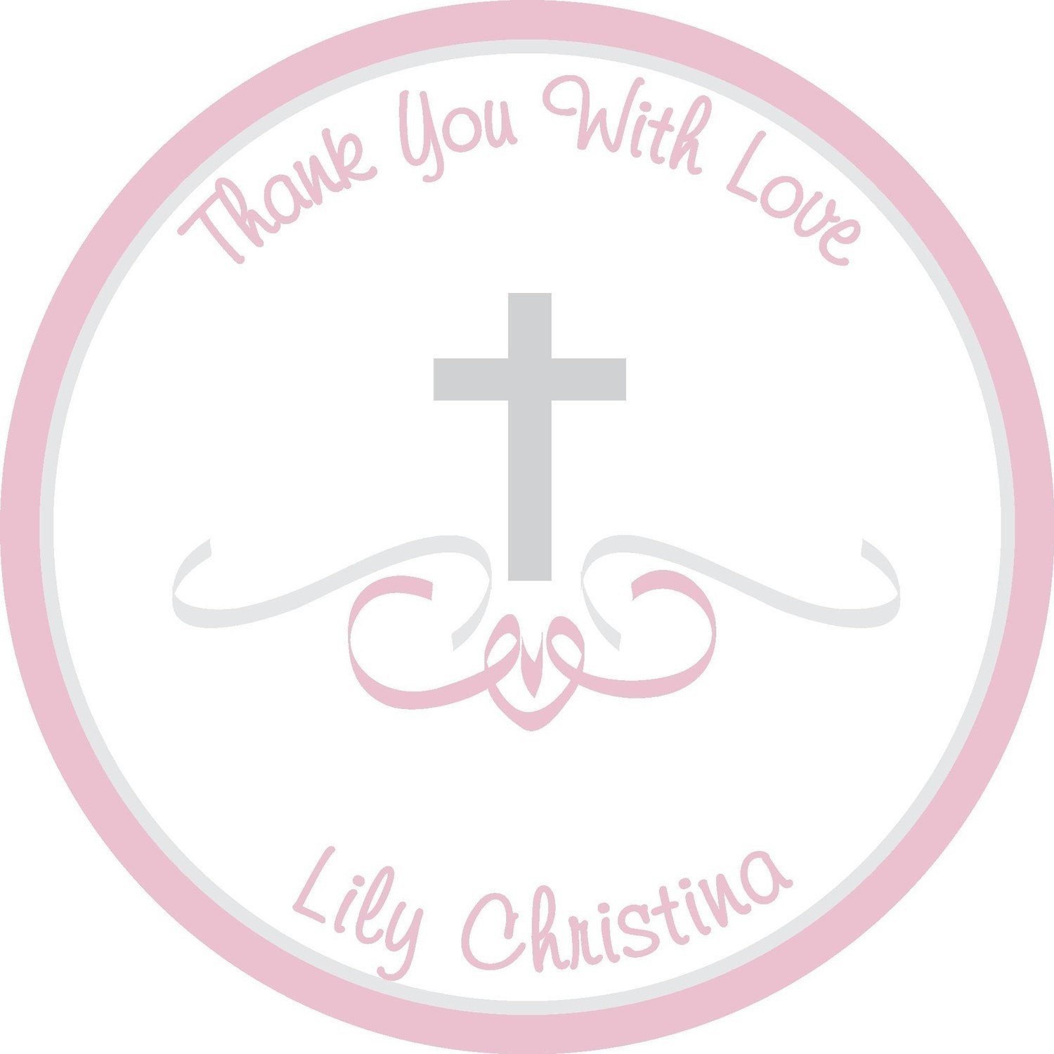 Personalized Stickers, Christening, Cross, Holiday, Birthday,Children,Kids,Baby,Favor stickers,Tags,Personalized Sticker Set of 40 Il_570xn