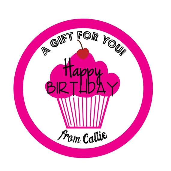 Personalized Stickers,Polka dots,Gift Sticker, Birthday, Children, Kids, Party, Favor stickers,Personalized Stickers Set of 24 Il_570xn