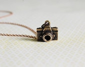 Gold Camera Charm Photographer Necklace