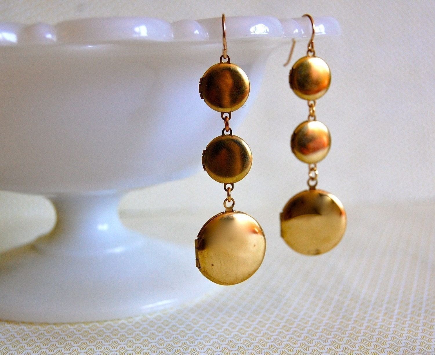 Vintage Lockets Trio Necklace