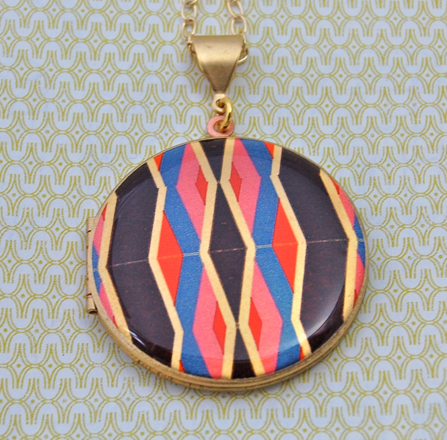 The Geometric Locket - Vintage