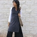 Winter Fleece ASIAN TUNIC-Women's cozy sweater-Empire cut tunic with side slits-Womens clothing