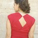 Red Maternity top-Women's  convertible top/shirt -Plus size top- The Turnaround top-2 ways shirt-Red top-Made to order-Choose your color