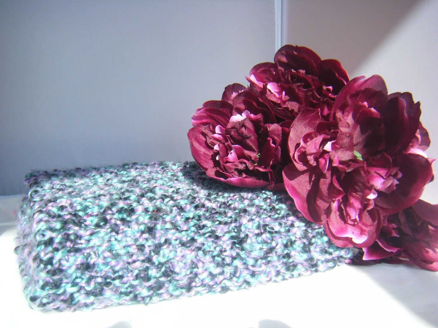 Hand Knitted Chunky Rustic Scarf