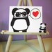 Nerdy Panda Love 8x10 Glossy Print