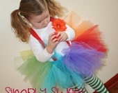 CLOWN TUTU -  MEDIUM (3-4 Years) - 3rd 4th Birthday,  Halloween Costume, Circus, Photography Prop