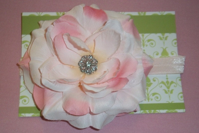 Pink Rose Flower Headband - Baby/Infant/Toddler - Perfect for Summer, Special Occasions,  Photography Prop