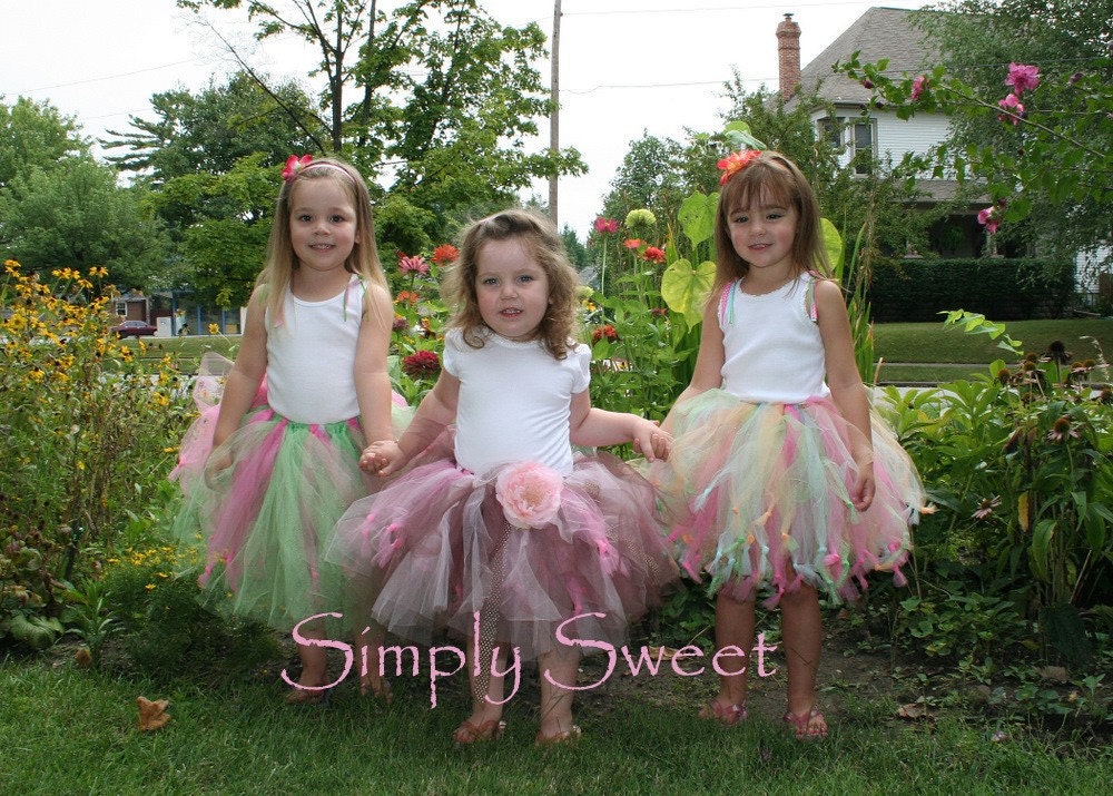 Brownie Delight Tutu - Medium (3-4 years) - Brown and Pink - Perfect for 3rd 4th Birthday Party, Photography Prop