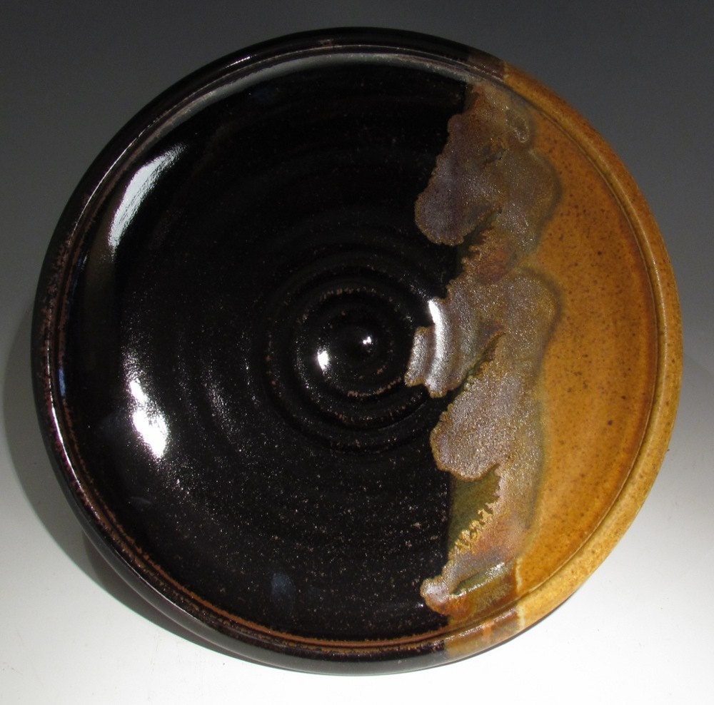 Pottery Dinner Plate for your wedding registry in Mocha Swirl