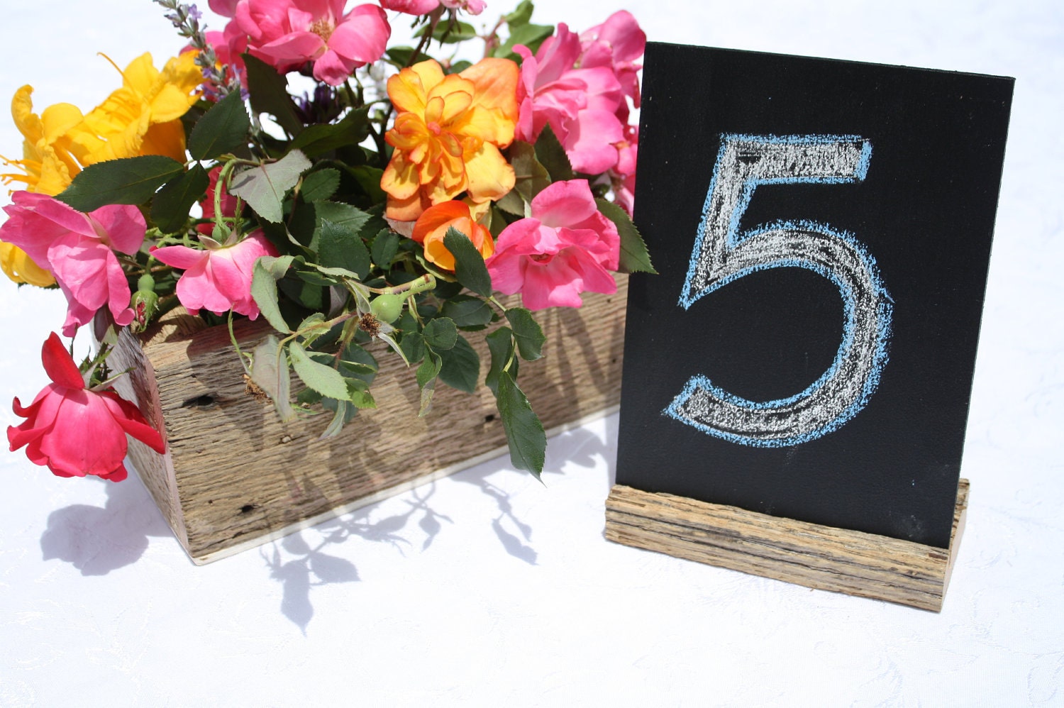 10 Reclaimed Barnwood Place Setting Chalkboards