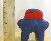 Tiny Eco Ninja Pocket Plushie LESS THAN 4 INCHES Purple