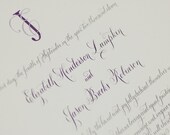Quaker Marriage Certificate Ketubah featuring Hand Lettered Calligraphy DEPOSIT