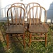 Reserved listing ----Chairs Antique Primitive Farmhouse Roundback Original Finish Set of 4