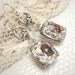 Bridal necklace, wedding jewelry, Vintage style necklace with Swarovski crystal, wedding necklace, bridesmaid jewelry