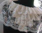 Sophia- Victorian Lace Capelet- Size medium