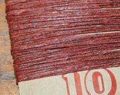 10 yards RUST waxed Irish linen thread