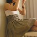 Origami in Ecru Skirt